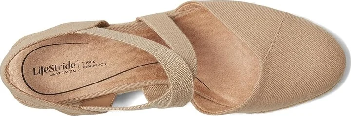 LifeStride Kimball Women's Sandals Tender Taupe Fabric : 11 M (B), Canvas/Textile - Image 2