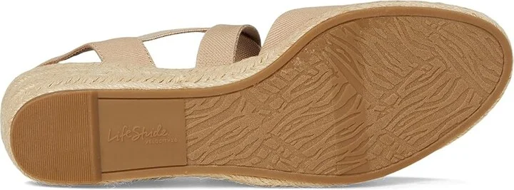 LifeStride Kimball Women's Sandals Tender Taupe Fabric : 11 M (B), Canvas/Textile - Image 3