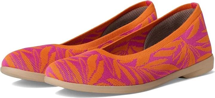 LifeStride Kit 2 Skimmers Women's Flat Shoes Paradise Pink Knit Fabric : 5 M (B)
