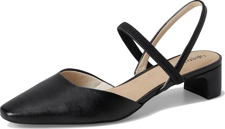 LifeStride Lainey Women's Sandals Black Faux Leather : 10 M (B), Leather/Rubber - Image 5