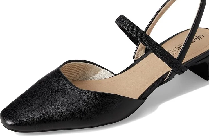 LifeStride Lainey Women's Sandals Black Faux Leather : 10 M (B), Leather/Rubber - Image 7