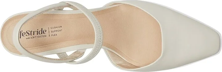 LifeStride Lainey Women's Sandals Bone Faux Leather : 6 W (C), Leather/Rubber - Image 2