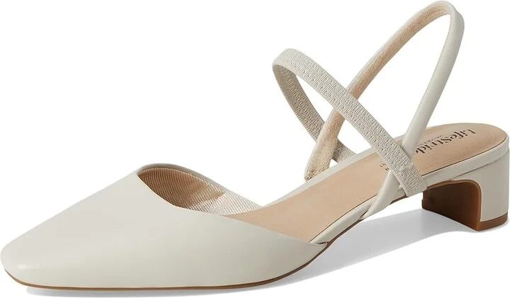 LifeStride Lainey Women's Sandals Bone Faux Leather : 6 W (C), Leather/Rubber - Image 5