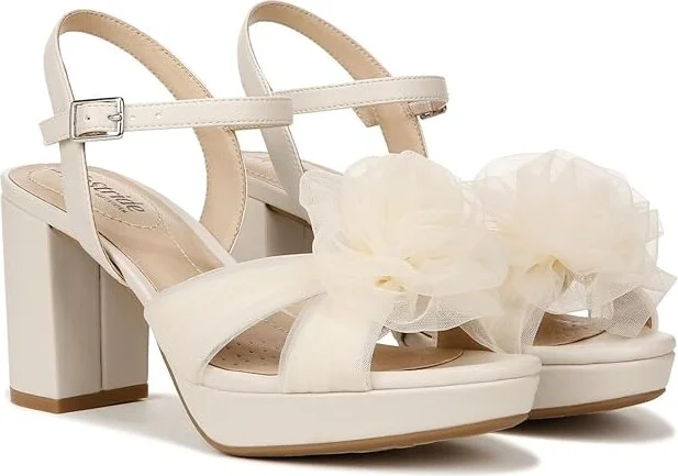 LifeStride Last Dance 3 Heeled Dress Sandals Women's Sandals Bone : 11 M (B), Textile