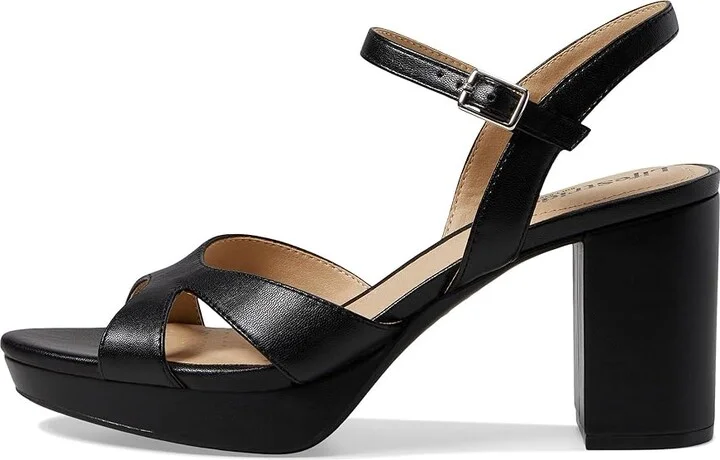 LifeStride Last Dance 4 Ankle Straps Women's Sandals Black : 11 M (B), Leather/Rubber/Textile - Image 5