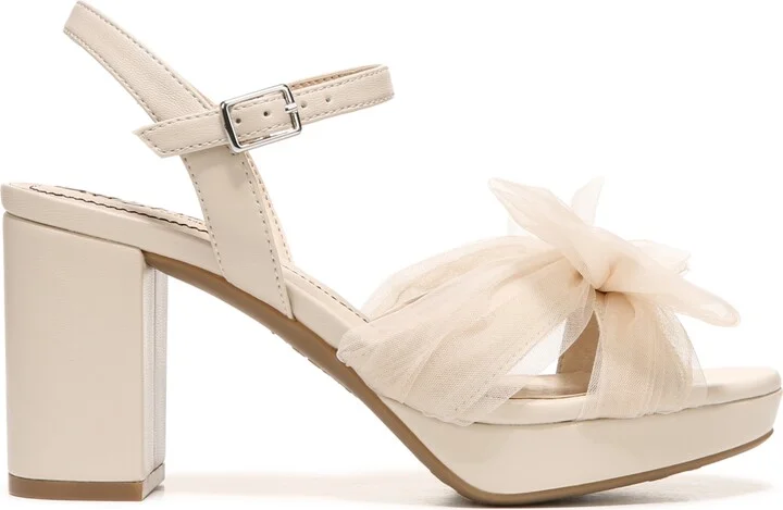 LifeStride Last Dance Dress Sandals - Blush Pink Faux Leateher/Fabric - Image 6