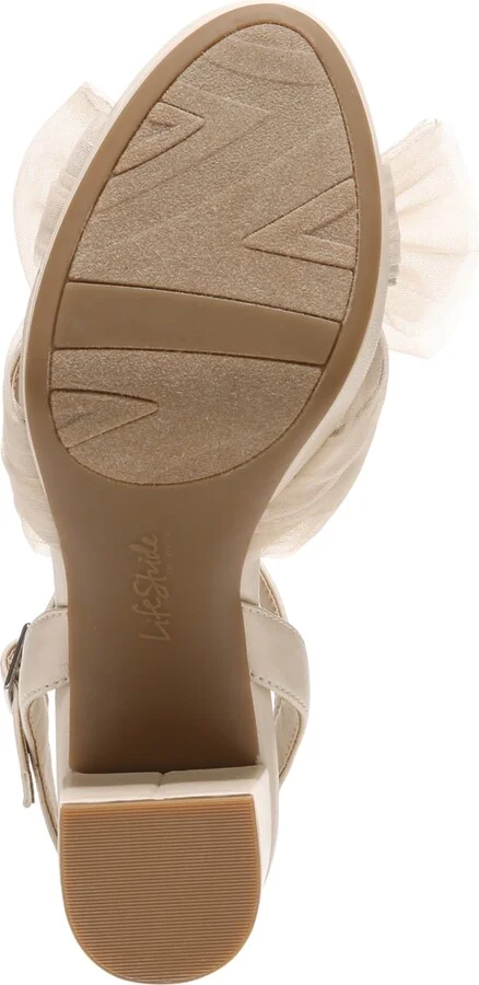 LifeStride Last Dance Dress Sandals - Blush Pink Faux Leateher/Fabric - Image 9