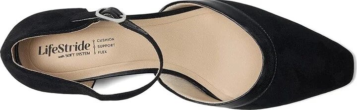 LifeStride Leighton Pump Shoes Women's Shoes Black : 7.5 W (C), Faux Leather - Image 2