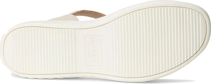 LifeStride Lilly Bright Strappies Women's Sandals Barely Beige Stretch Fabric : 10 W (C), Textile - Image 3