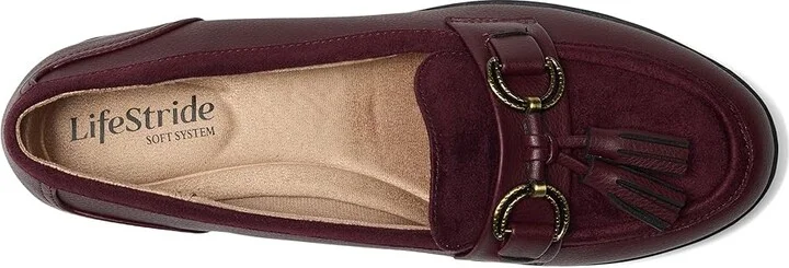 LifeStride Logan Women's Flat Shoes California Wine : 9 M (B) - Image 2