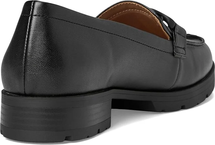 LifeStride London 2 Loafers Women's Flat Shoes Black Heirloom : 7.5 W (C), Leather - Image 4