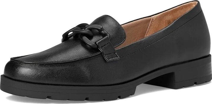 LifeStride London 2 Loafers Women's Flat Shoes Black Heirloom : 7.5 W (C), Leather - Image 5