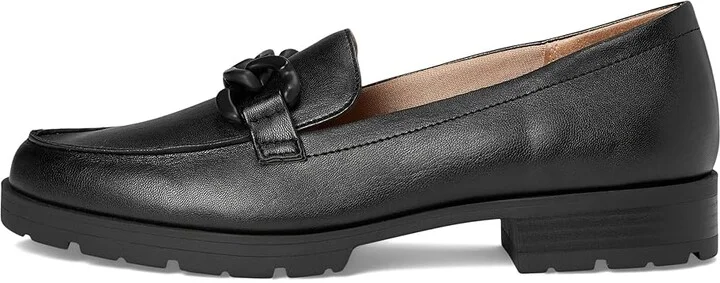 LifeStride London 2 Loafers Women's Flat Shoes Black Heirloom : 7.5 W (C), Leather - Image 6