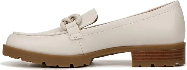 LifeStride London 2 Loafers Women's Flat Shoes White : 11 W (C), Leather - Image 5