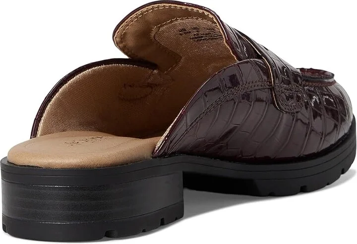 LifeStride London Mule Mule/Clog Shoes Women's Flat Shoes California Wine Red : 7 W (C), Leather - Image 4