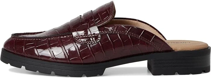 LifeStride London Mule Mule/Clog Shoes Women's Flat Shoes California Wine Red : 7 W (C), Leather - Image 6