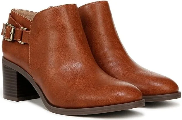 LifeStride Lorelai Women's Boots Tan : 8 W (C), Leather