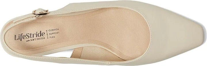 LifeStride Lorena Women's Sandals Pebble Taupe Faux Leather : 8.5 M (B) - Image 2