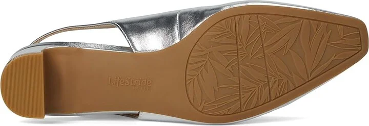 LifeStride Lorena Women's Sandals Silver Faux Leather : 8 M (B) - Image 3