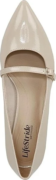 LifeStride Madelyn High Women's Heels Almond Milk Patent : 6 M (B), Faux Leather - Image 2