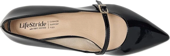 LifeStride Madelyn High Women's Heels Black Patent : 8.5 W (C), Faux Leather - Image 2