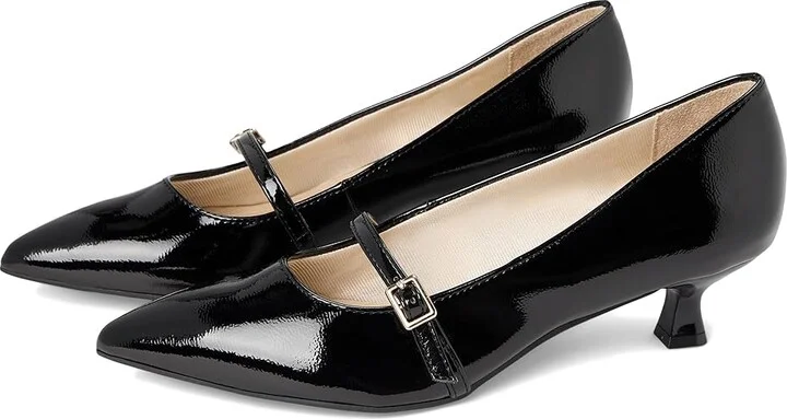 LifeStride Madelyn High Women's Heels Black Patent : 8.5 W (C), Faux Leather