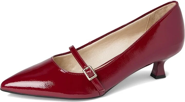 LifeStride Madelyn High Women's Heels Dark Cherry : 7.5 M (B), Faux Leather - Image 5