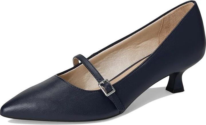 LifeStride Madelyn High Women's Heels Lux Navy : 7 W (C), Faux Leather - Image 5