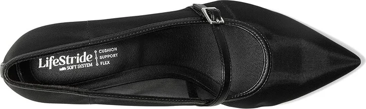 LifeStride Madelyn Mary Jane Shoes Women's Shoes Black Mesh : 5 M (B), Synthetic - Image 2