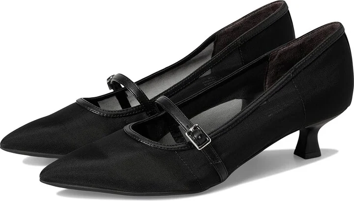LifeStride Madelyn Mary Jane Shoes Women's Shoes Black Mesh : 5 M (B), Synthetic