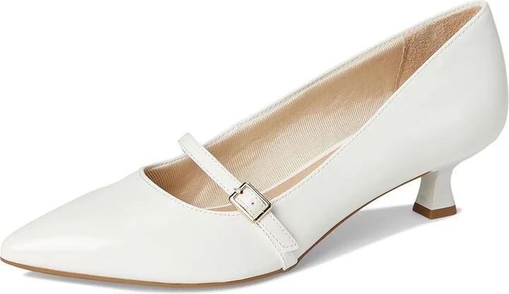 LifeStride Madelyn Mary Jane Shoes Women's Shoes White Patent : 9 W (C), Synthetic - Image 5
