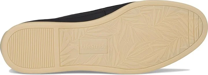 LifeStride Malta Loafer/Moc Women's Flat Shoes Black : 6 W (C), Leather/Textile - Image 3
