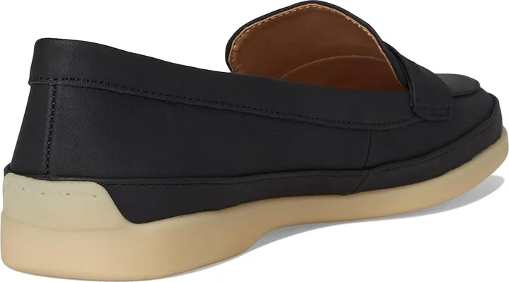 LifeStride Malta Loafer/Moc Women's Flat Shoes Black : 6 W (C), Leather/Textile - Image 4