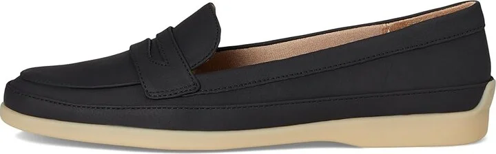 LifeStride Malta Loafer/Moc Women's Flat Shoes Black : 6 W (C), Leather/Textile - Image 6