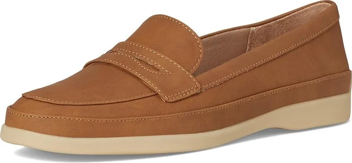LifeStride Malta Loafer/Moc Women's Flat Shoes Tan : 9 W (C), Leather/Textile - Image 5