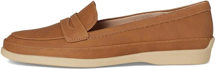 LifeStride Malta Loafer/Moc Women's Flat Shoes Tan : 9 W (C), Leather/Textile - Image 6