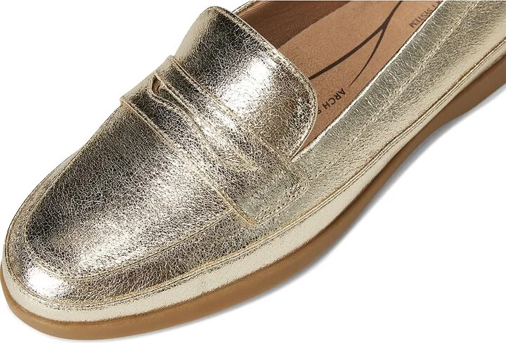 LifeStride Malta Women's Flat Shoes Platino Gold Metallic : 9 M (B), Leather/Textile - Image 7