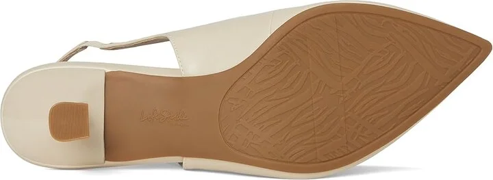 LifeStride Marilyn Slingback Shoes Women's Shoes Cream Beige : 5 M (B), Faux Leather - Image 3