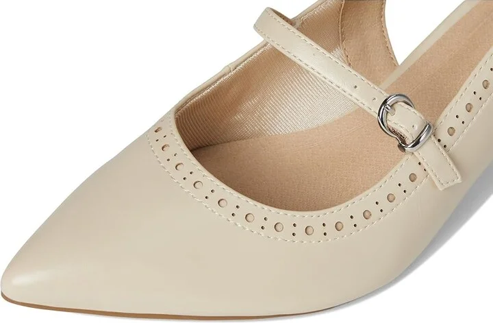 LifeStride Marilyn Slingback Shoes Women's Shoes Cream Beige : 5 M (B), Faux Leather - Image 7