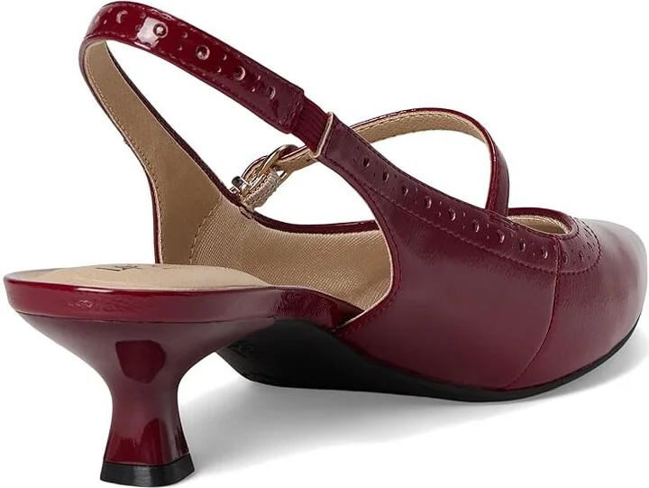 LifeStride Marilyn Slingback Shoes Women's Shoes Dark Cherry : 7.5 W (C), Faux Leather - Image 4