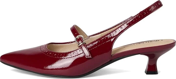 LifeStride Marilyn Slingback Shoes Women's Shoes Dark Cherry : 7.5 W (C), Faux Leather - Image 6
