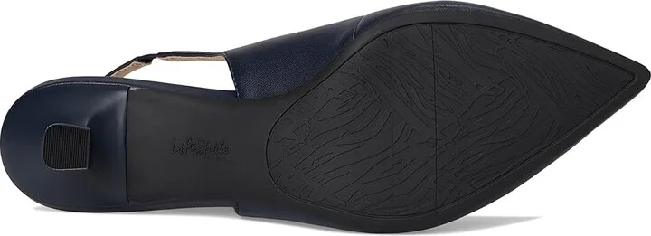 LifeStride Marilyn Slingback Shoes Women's Shoes Lux Navy : 7 W (C), Faux Leather - Image 3