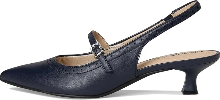 LifeStride Marilyn Slingback Shoes Women's Shoes Lux Navy : 7 W (C), Faux Leather - Image 6