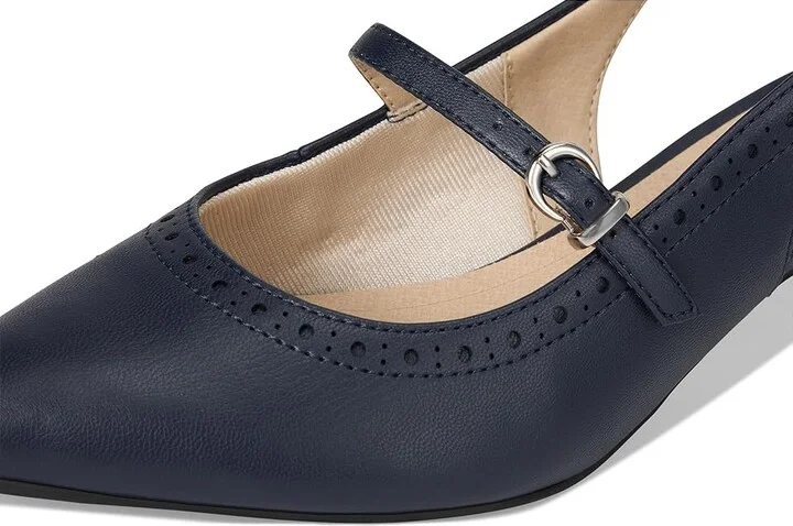 LifeStride Marilyn Slingback Shoes Women's Shoes Lux Navy : 7 W (C), Faux Leather - Image 7