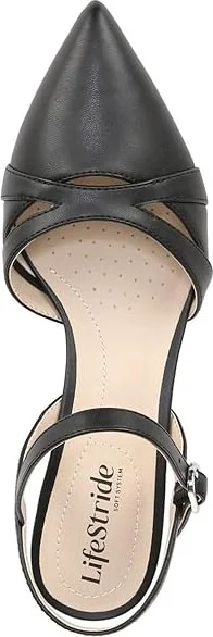 LifeStride Marlee Kitten Heel Pumps High Women's Heels Black : 6.5 W (C), Leather/Rubber - Image 2
