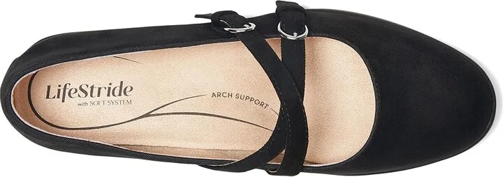 LifeStride Marnie Mary Jane Shoes Women's Flat Shoes Black : 10 M (B), Synthetic - Image 2