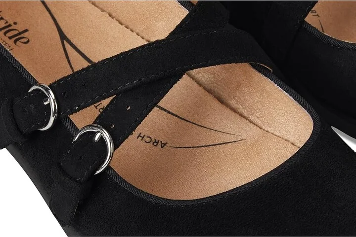 LifeStride Marnie Mary Jane Shoes Women's Flat Shoes Black : 10 M (B), Synthetic - Image 7