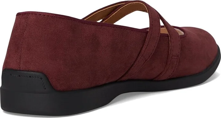 LifeStride Marnie Mary Jane Shoes Women's Flat Shoes California Wine : 8 M (B), Synthetic - Image 4