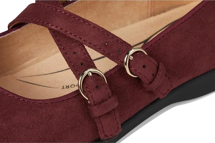 LifeStride Marnie Mary Jane Shoes Women's Flat Shoes California Wine : 8 M (B), Synthetic - Image 7