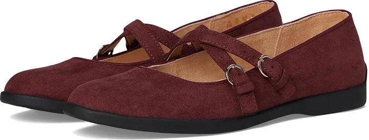 LifeStride Marnie Mary Jane Shoes Women's Flat Shoes California Wine : 8 M (B), Synthetic